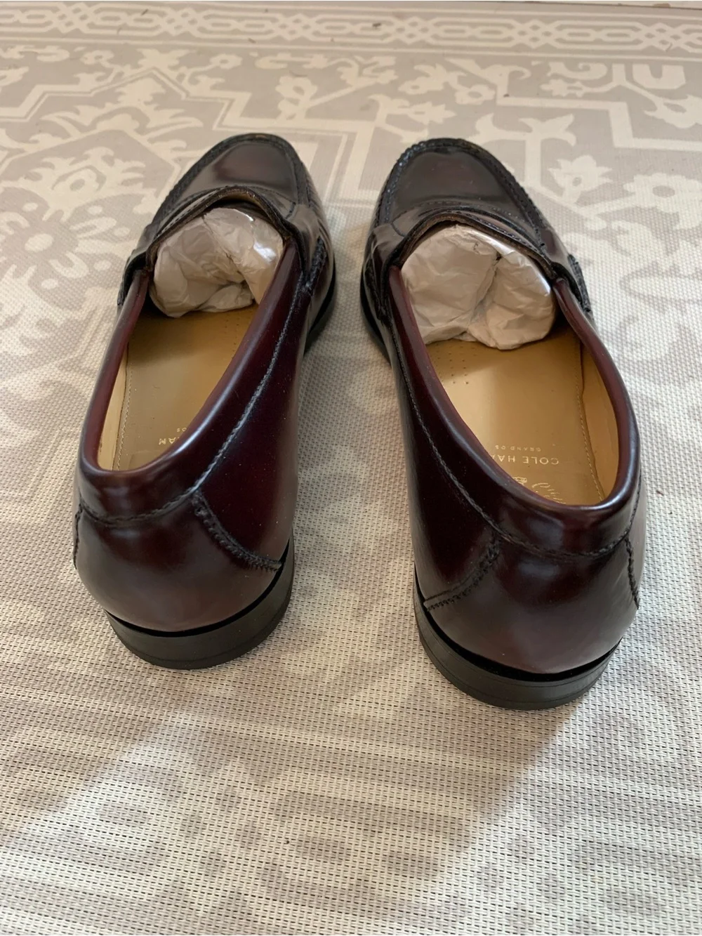 COLE HAAN Men's Pinch Grand Penny Loafer C12755 Burgundy 8.5 M Hand Sewn
